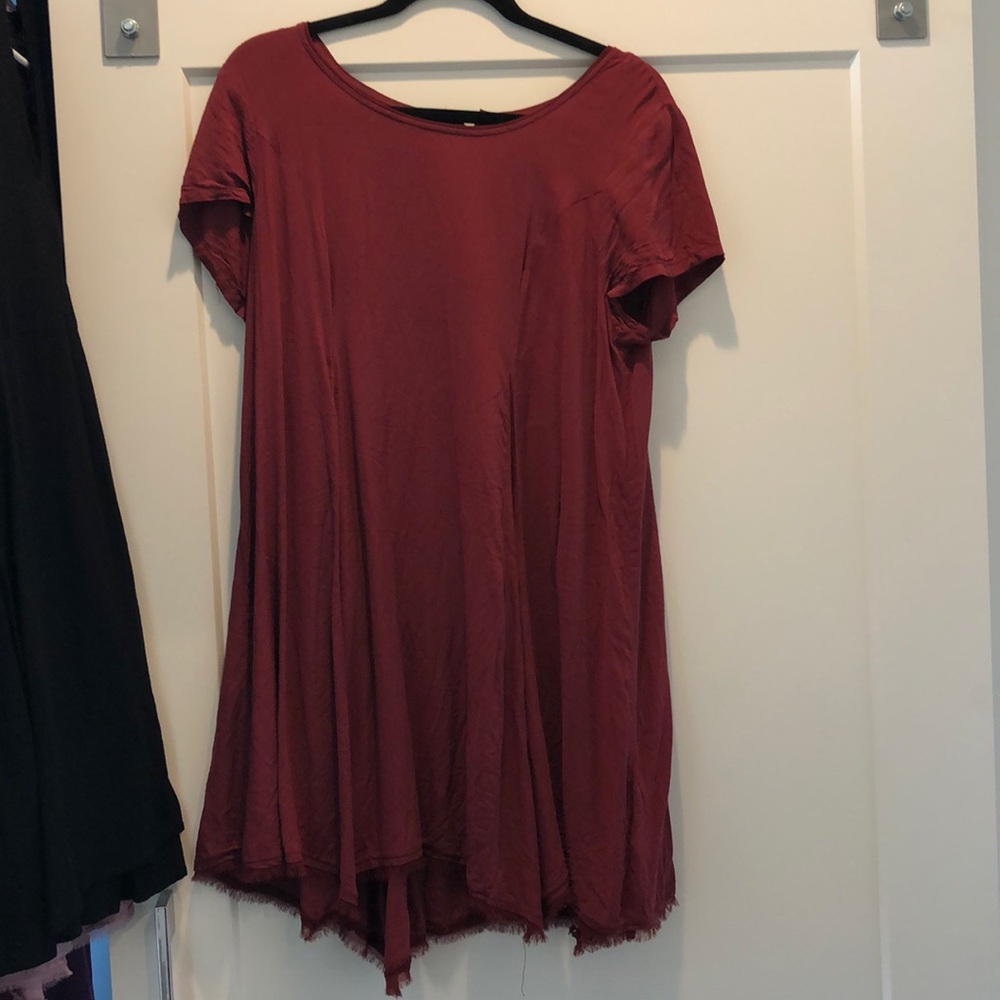 Silence and Noise Urban Outfitters Size L Wine Red Dress
